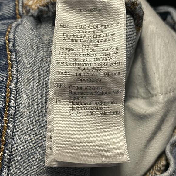 Madewell The Perfect Vintage Jean Womens 27 High Rise Straight Raw Hem Jeans - Picture 9 of 16